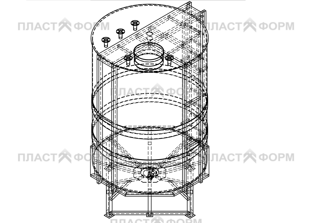 Построение модели емкости на заказ