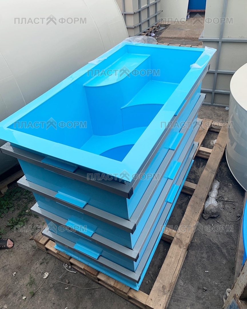 Купель из полипропилена в каркасе