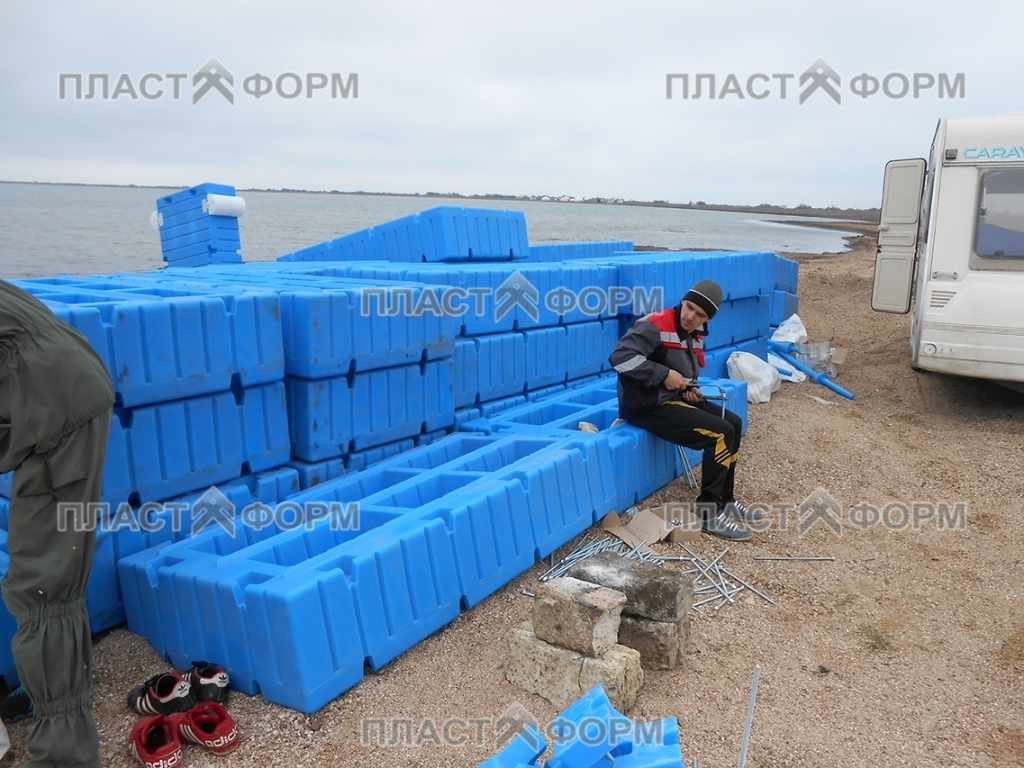 Сборка понтонов